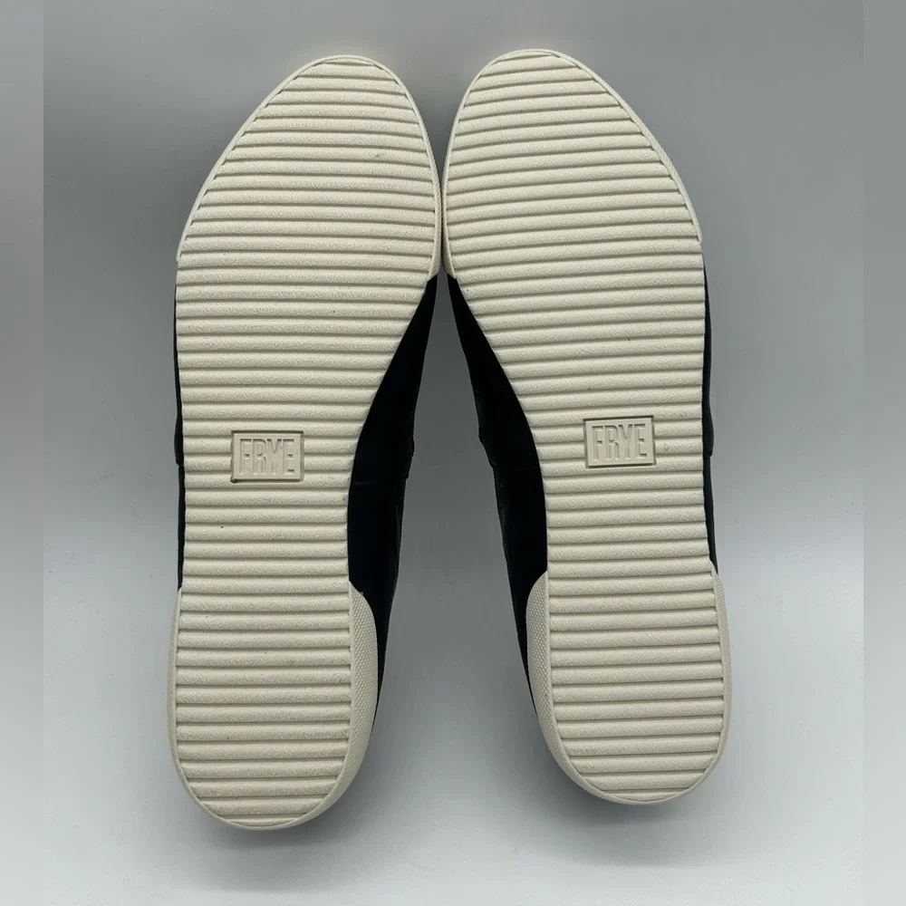 Frye Black Leather Slip-On Flats Size 8.5 | Classic Everyday Comfort Shoes NWB